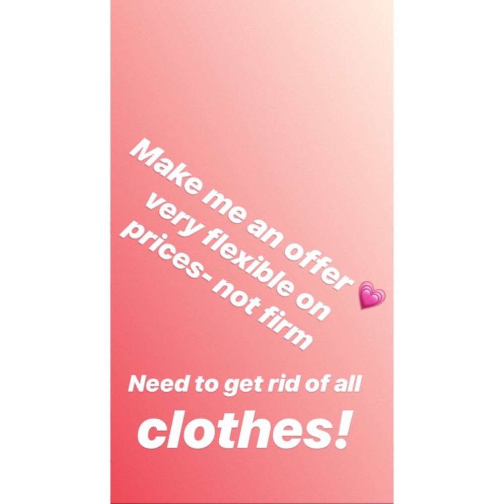 Make me an offer 💗need to get rid of all clothes
